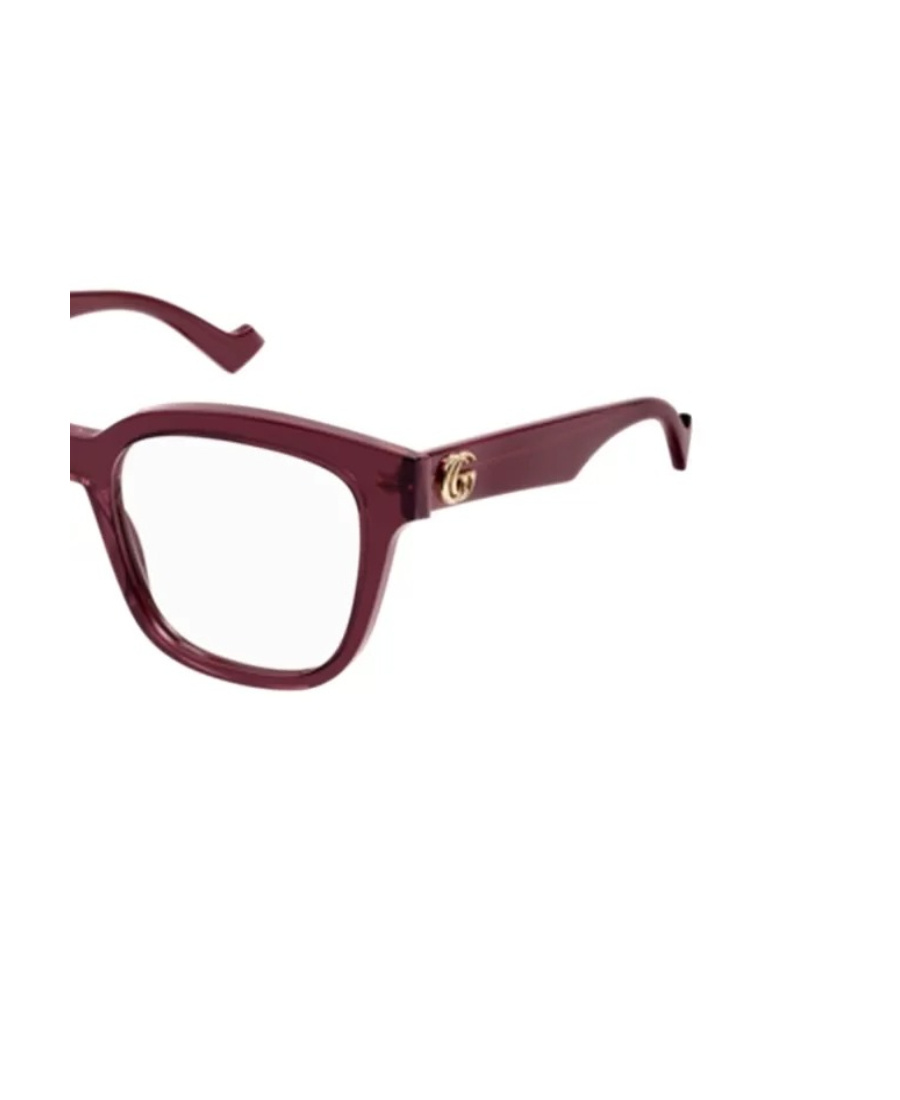 Gucci Square-frame Clear Glasses In Red