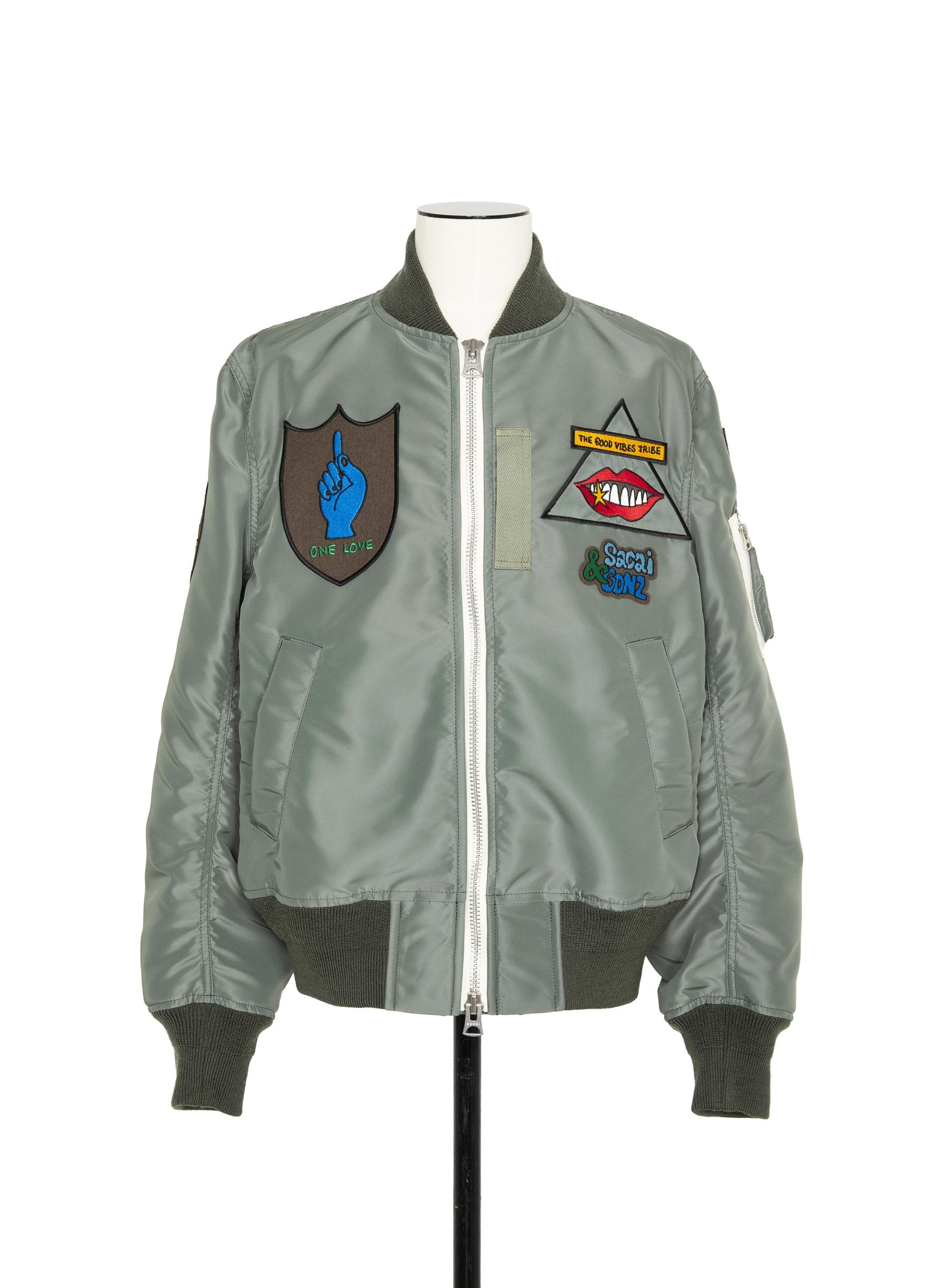 Sacai Gonz Bomber Jacket In Gray