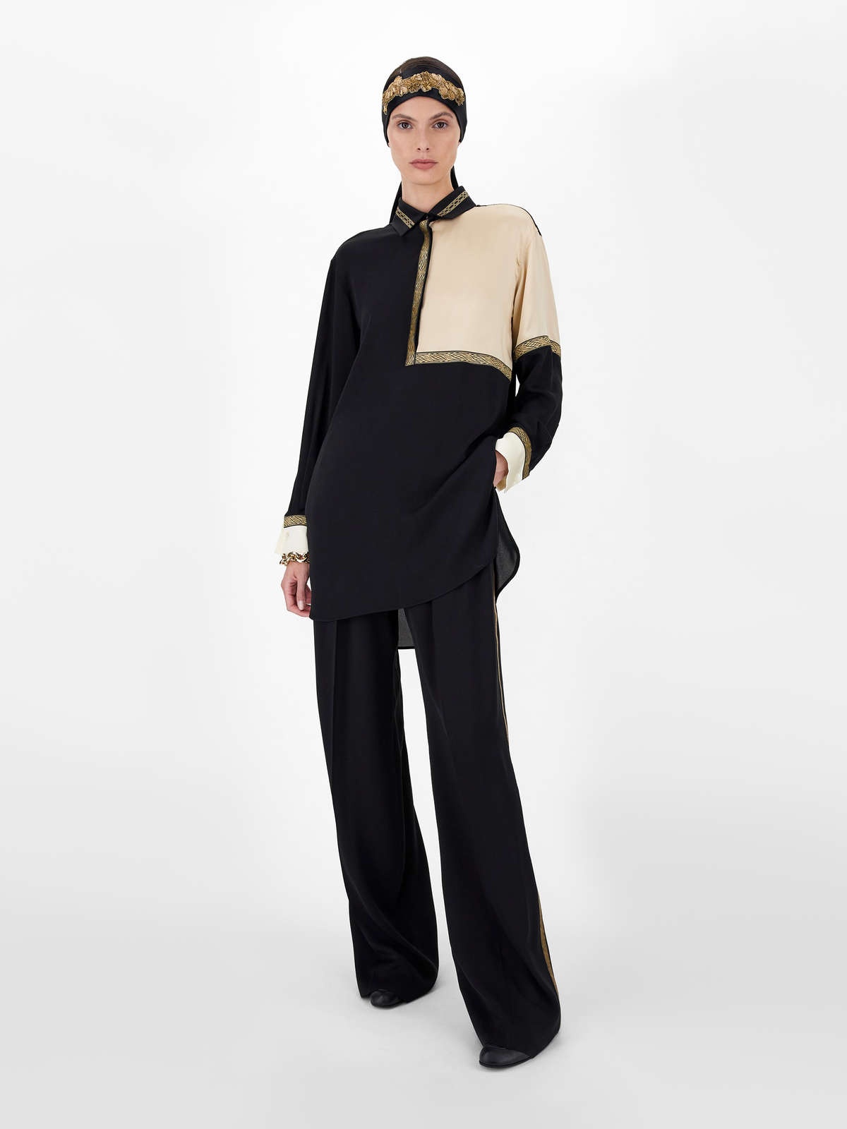Max Mara Extra Silk Casual Pants In Black