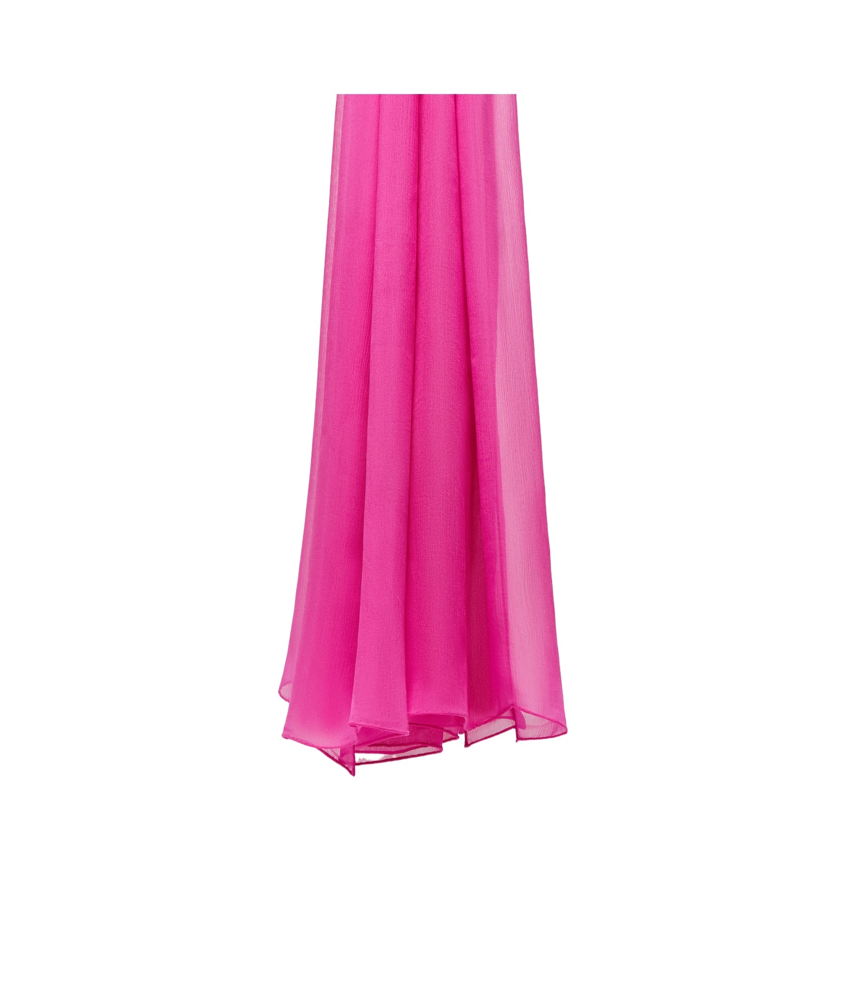 Max Mara Crêpe Texture Silk Scarf In Pink