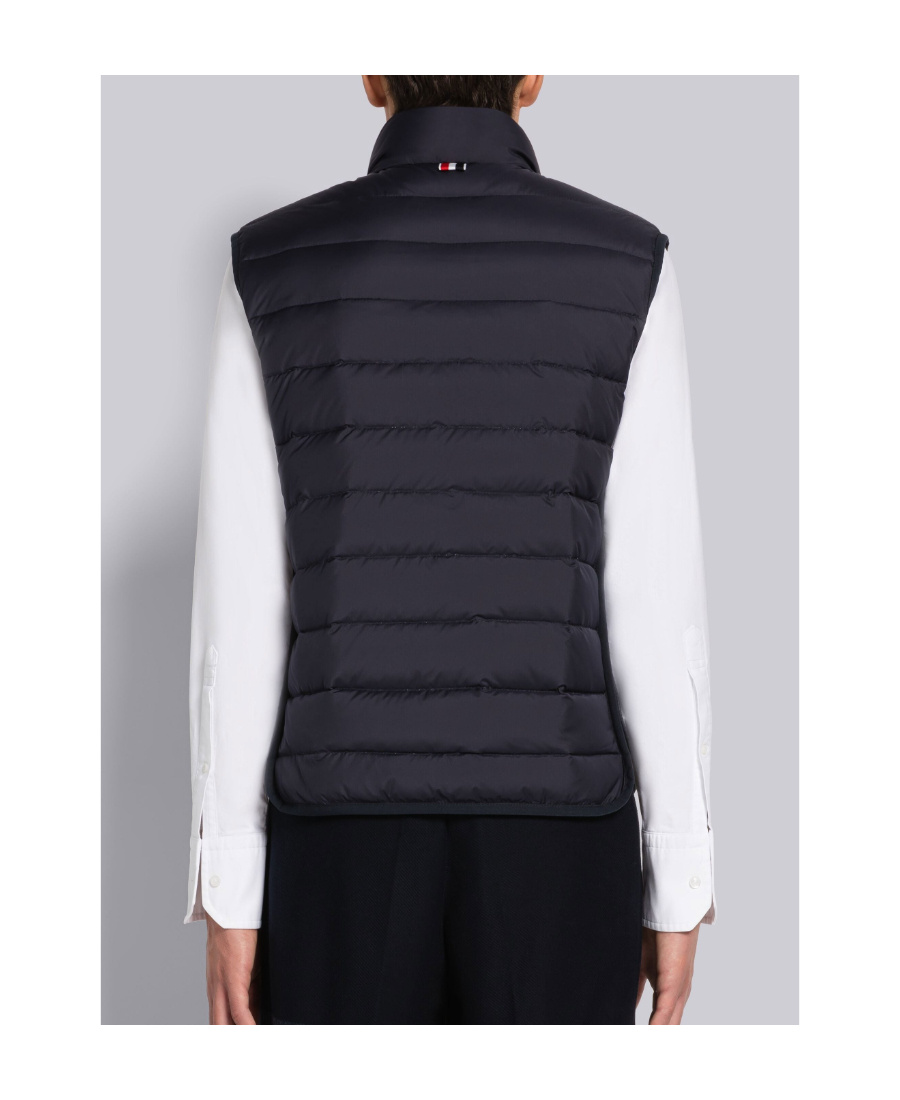 Thom Browne Down-feather Padded Gilet In Blue