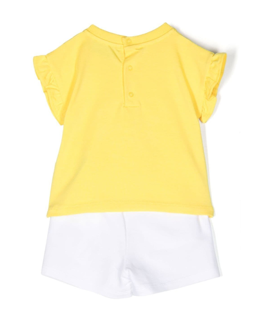 Moschino Flower-teddy Tracksuit In Yellow