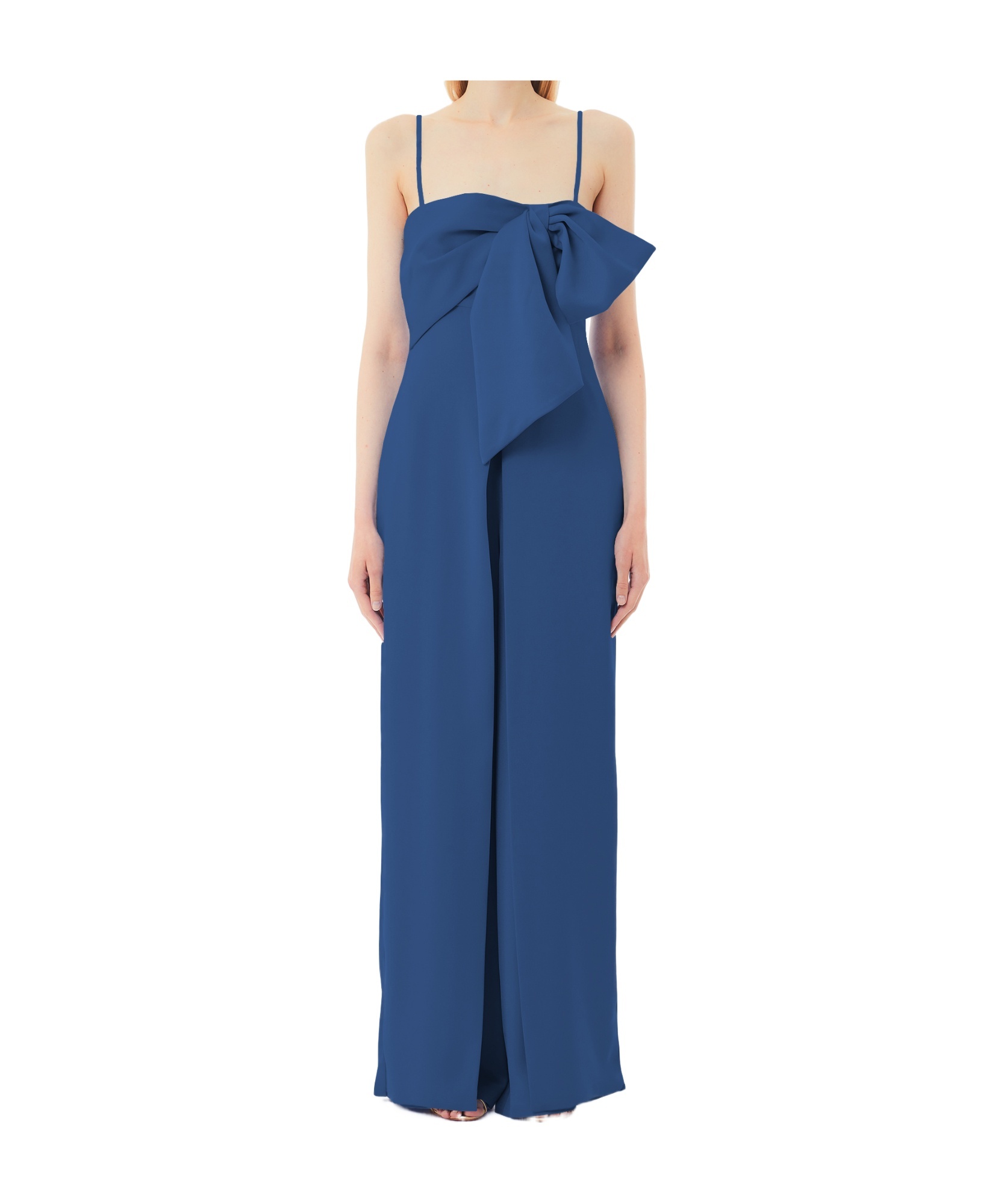 Liu •jo Smart Bow Detailed Jumpsuit Liu-jo In Blue