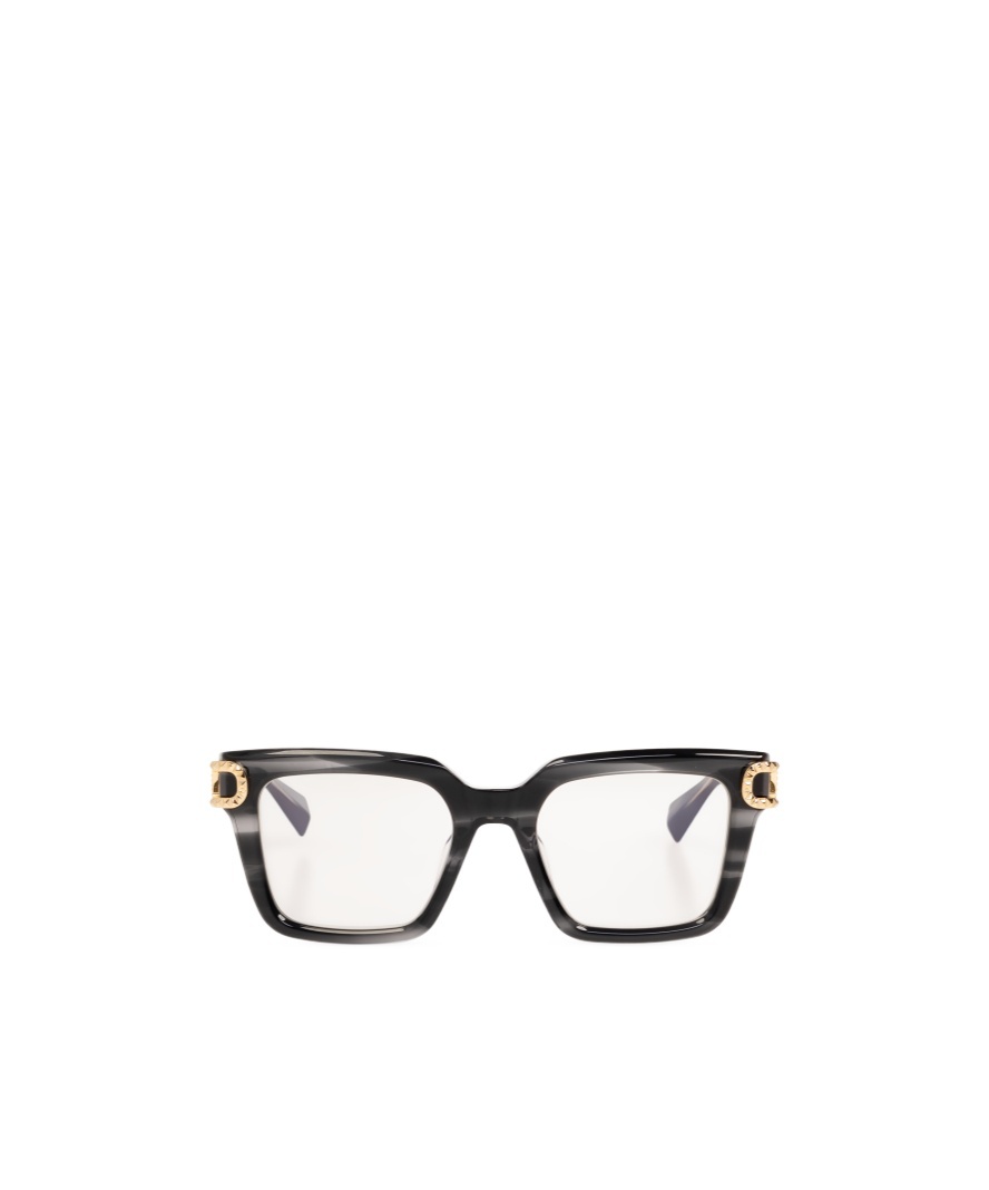 Valentino V-side - Black Swirl / Light Gold Glasses In White