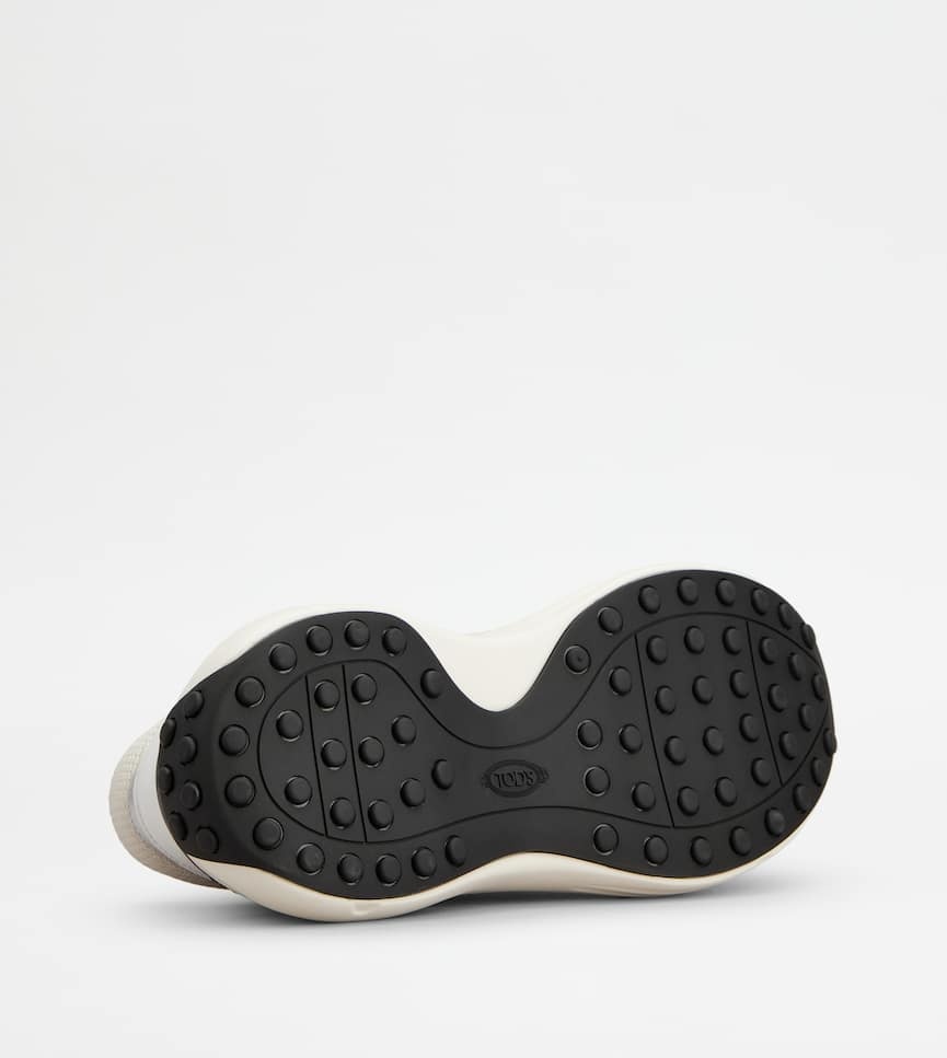 Tod's Sneakers In Leather And Fabric