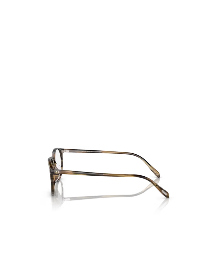 Shop Oliver Peoples Riley-r Pantos-frame Glasses In Brown