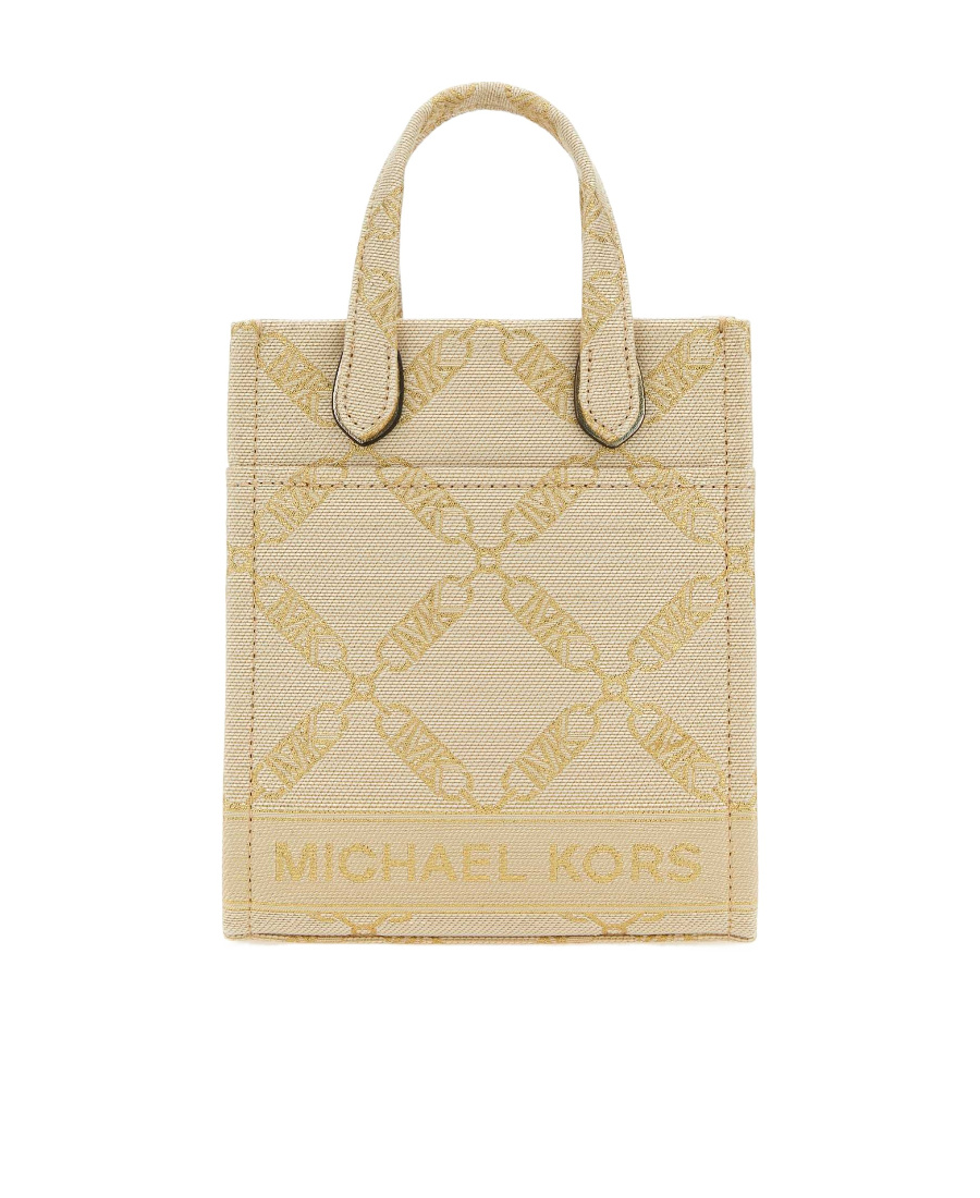 MICHAEL MICHAEL KORS LOGO-PRINT CANVAS TOTE BAG