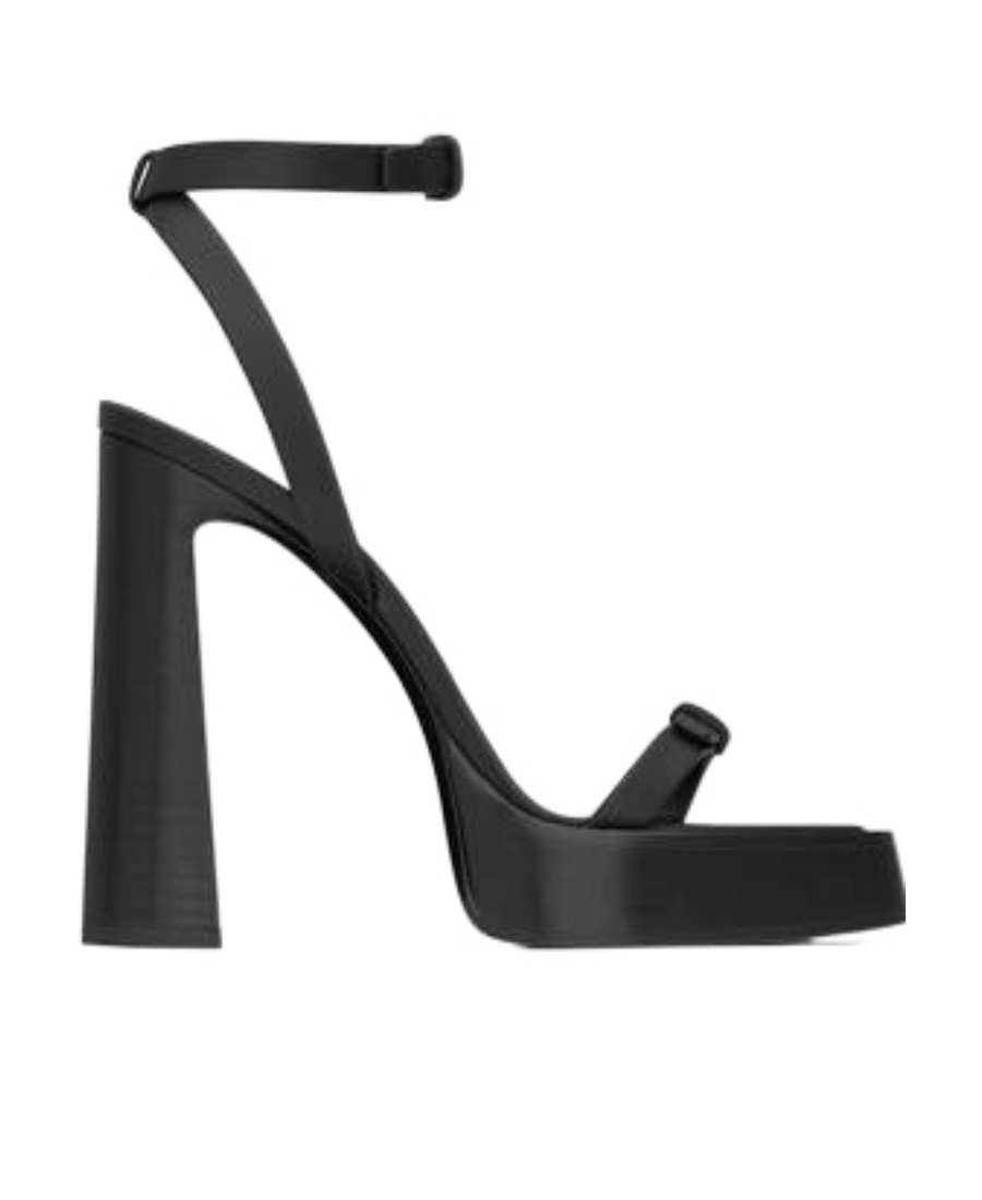 Saint Laurent Platz 105mm Platform Sandals In Black