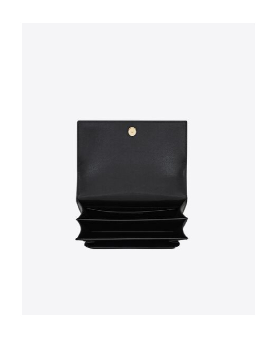 Saint Laurent Medium Sunset Shoulder Bag In Black