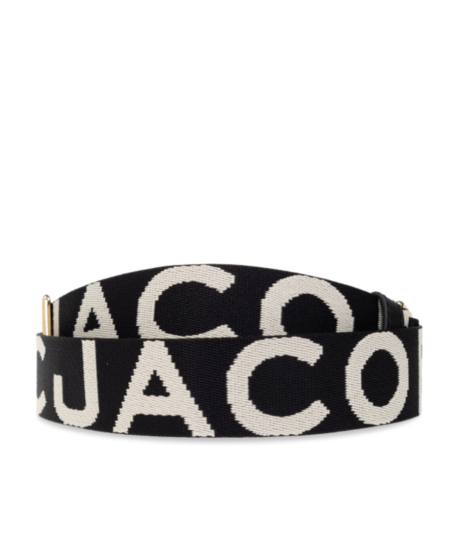 Marc Jacobs Logo-print Bag Strap In Black