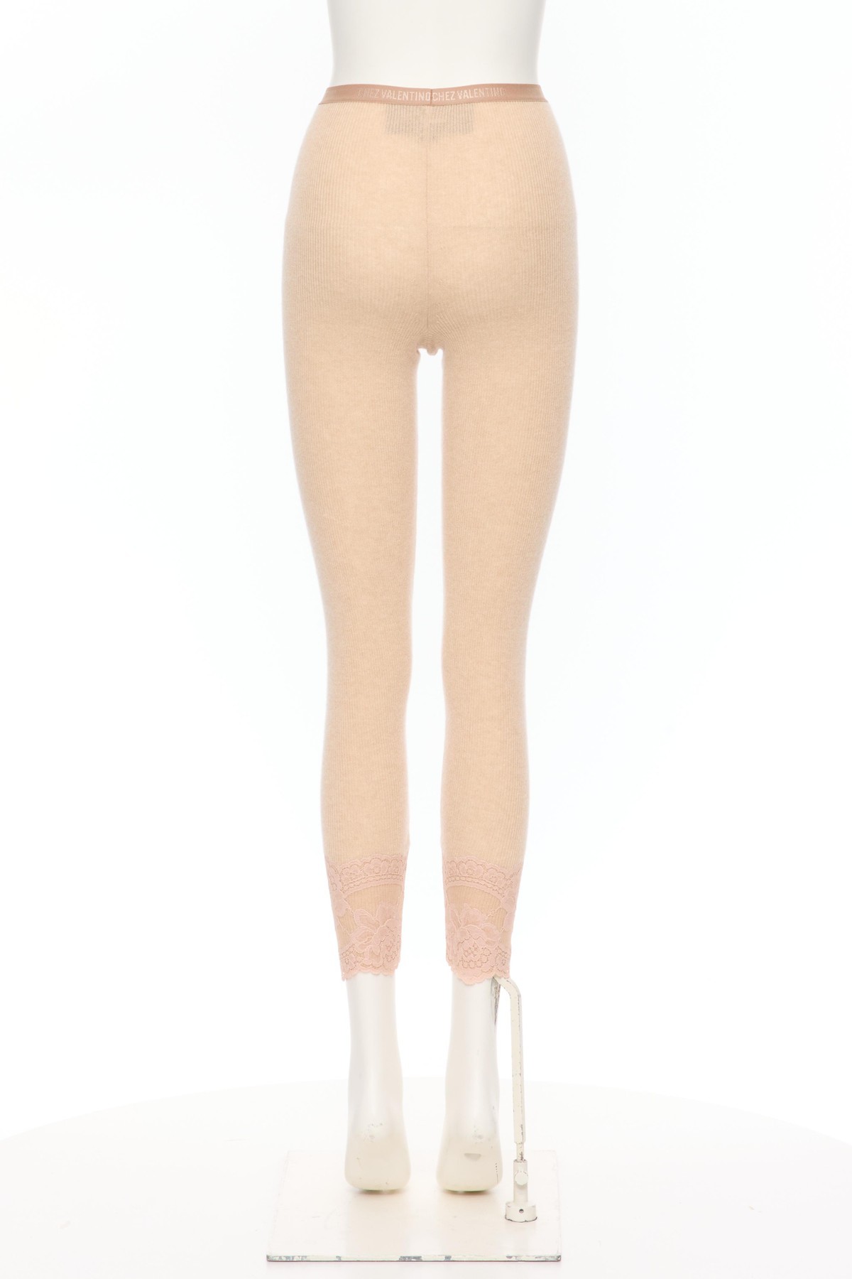 Valentino Elastic Waist Leggings In Neutral