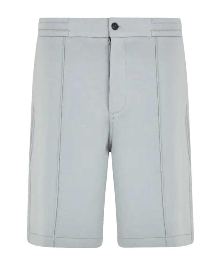 Emporio Armani Logo Shorts In Gray