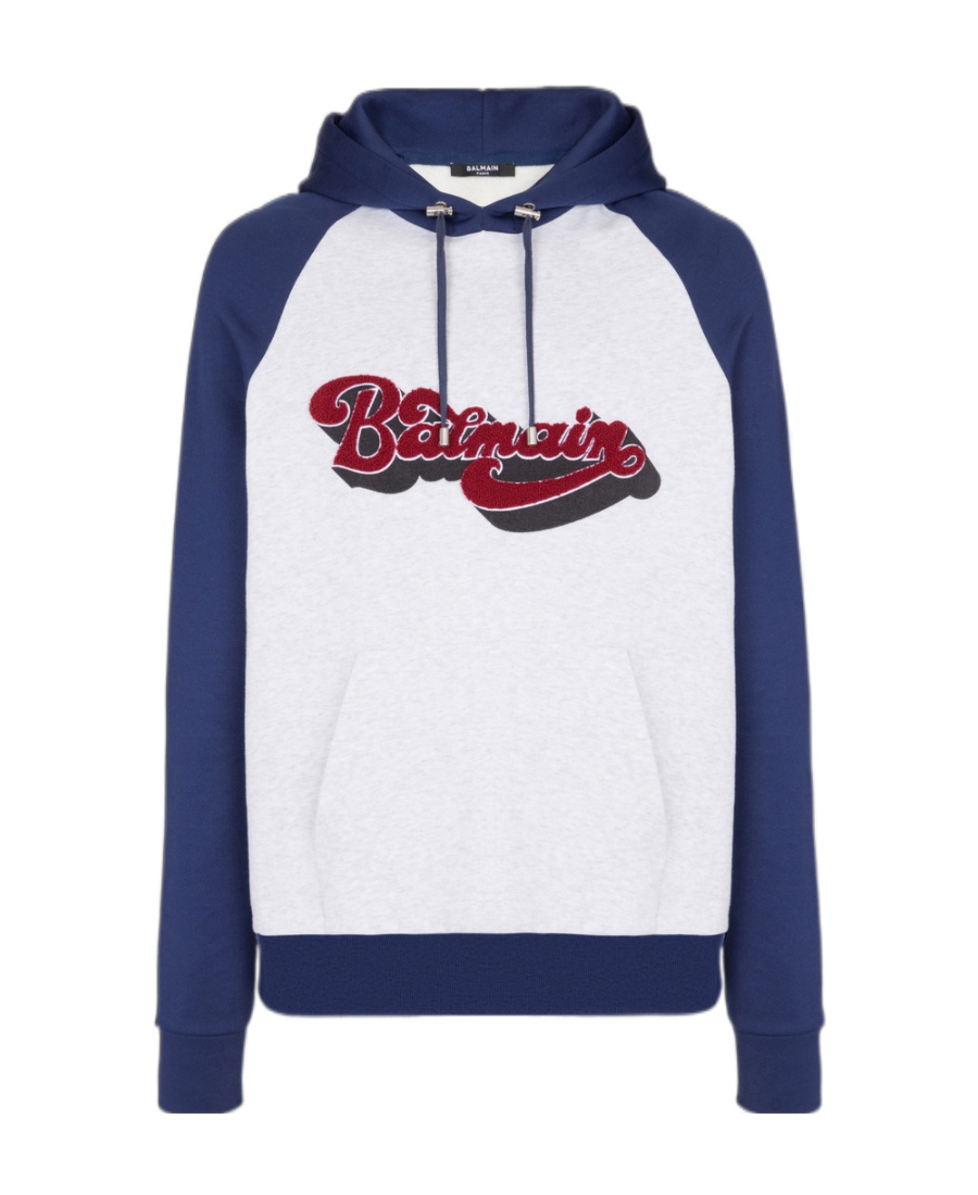 BALMAIN BALMAIN RETRO '70S HOODED SWEATSHIRT