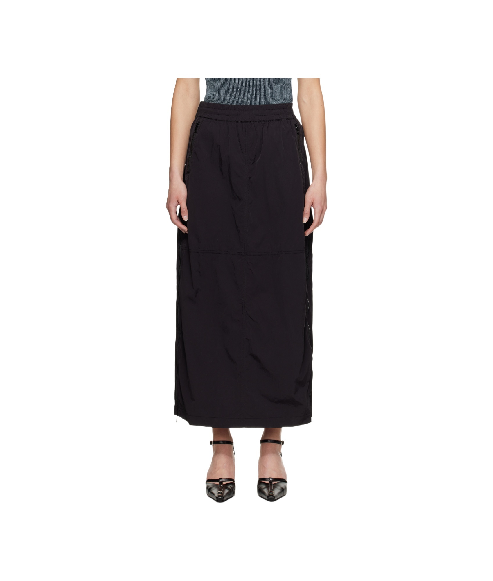 Diesel Black O-hazel-q3 Maxi Skirt In Black