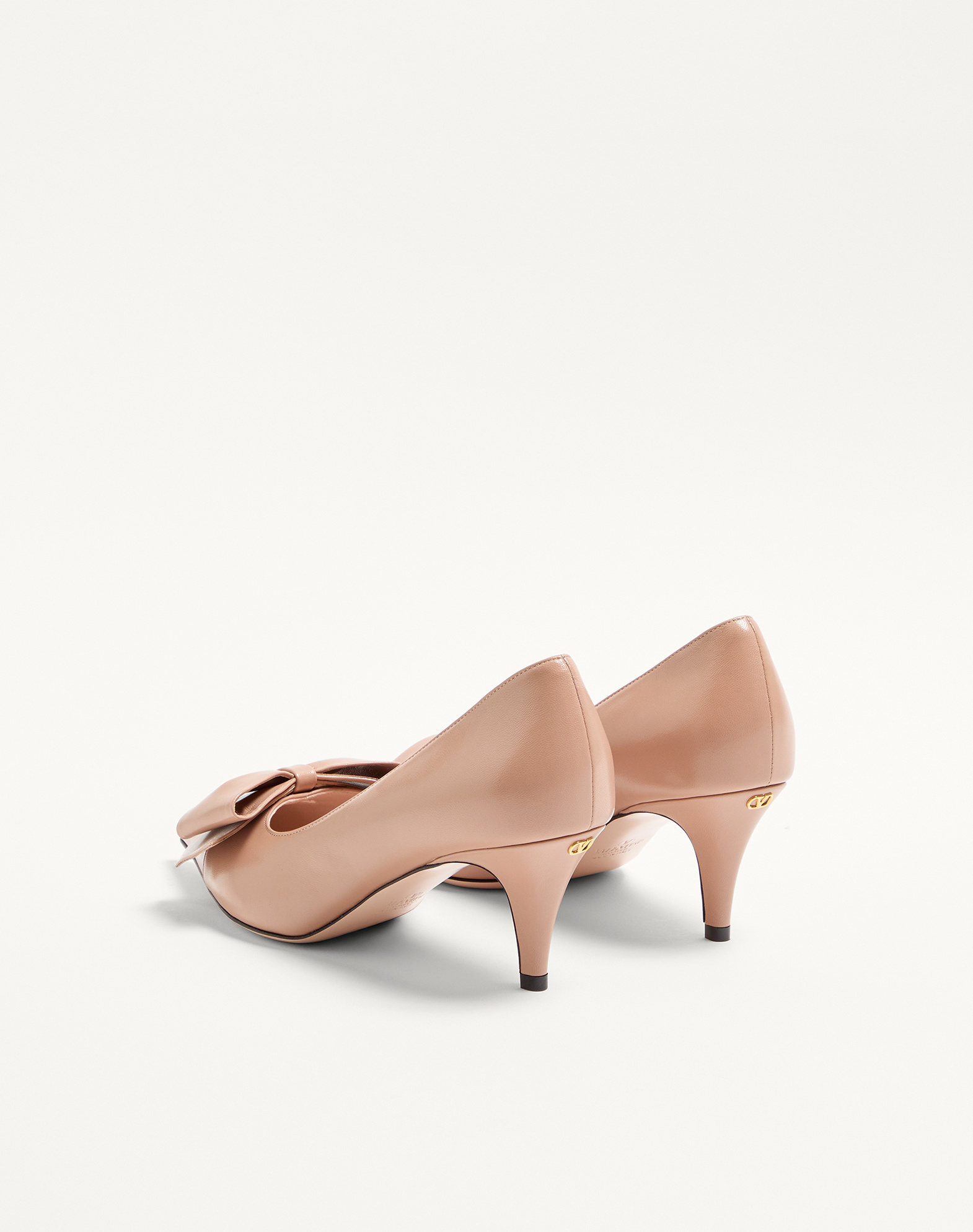 Valentino 65mm Bowow Leather Pumps In Animal Print
