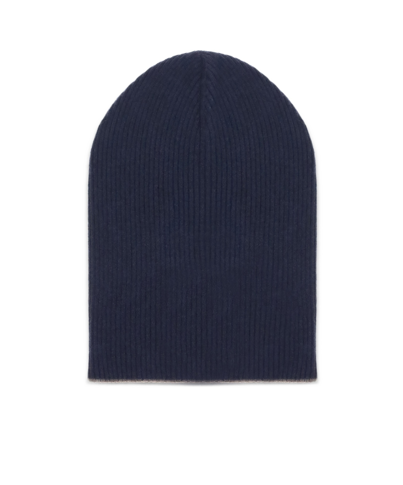 Brunello Cucinelli Ribbed Cashmere Beanie In Black
