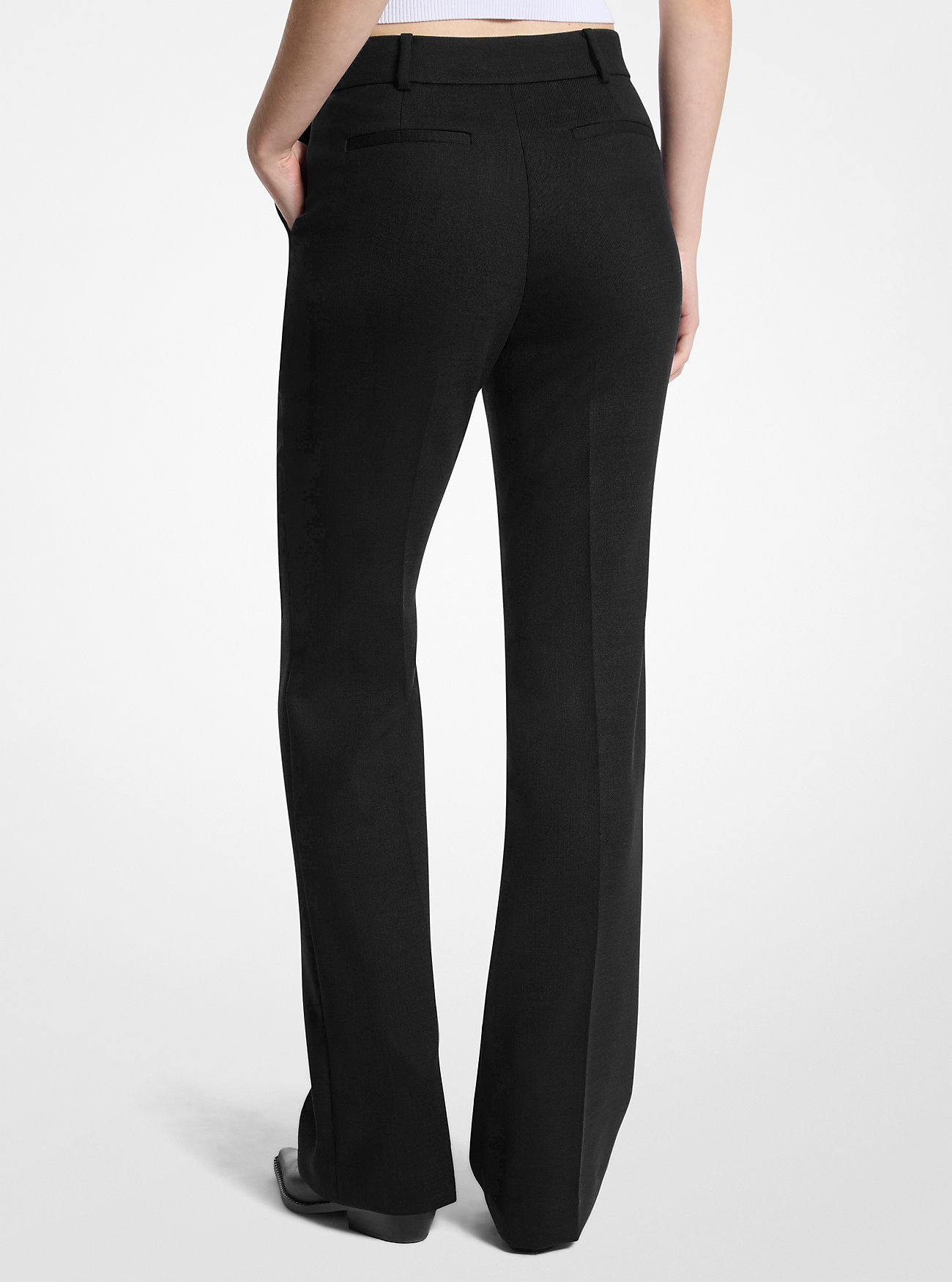 Michael Michael Kors Belt Loop Casual Pants In Black