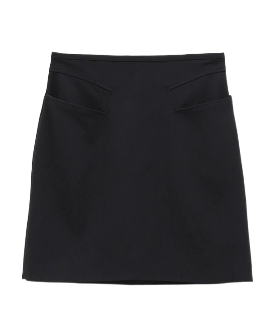 Coperni Trompe L'oeil Pocket Fitted Mini Skirt In Black