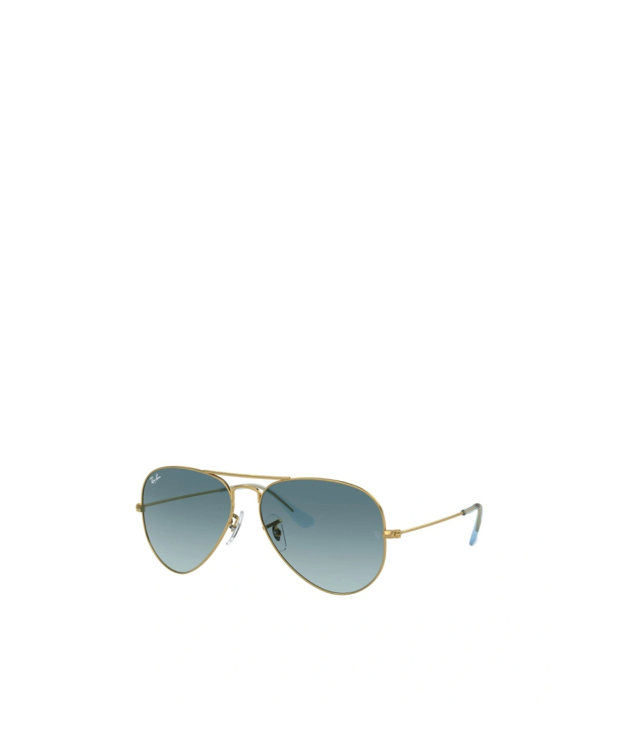 Ray Ban Womens Gold Rb3025 Branded-lens Aviator-frame Metal Sunglasses In Green
