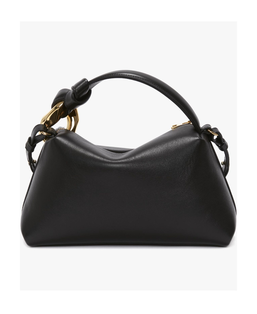 Shop Jw Anderson Corner Leather Bag In Black