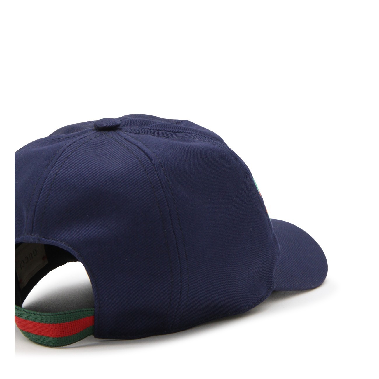 Gucci Logo-embroidered Cotton Cap In Blue