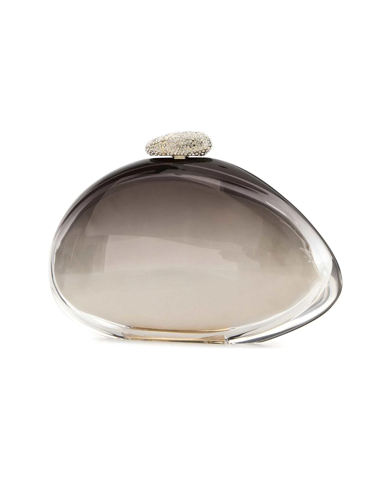 Benedetta Bruzziches Ariel Structured Clutch Bag With Crystal Embellishment In Multi