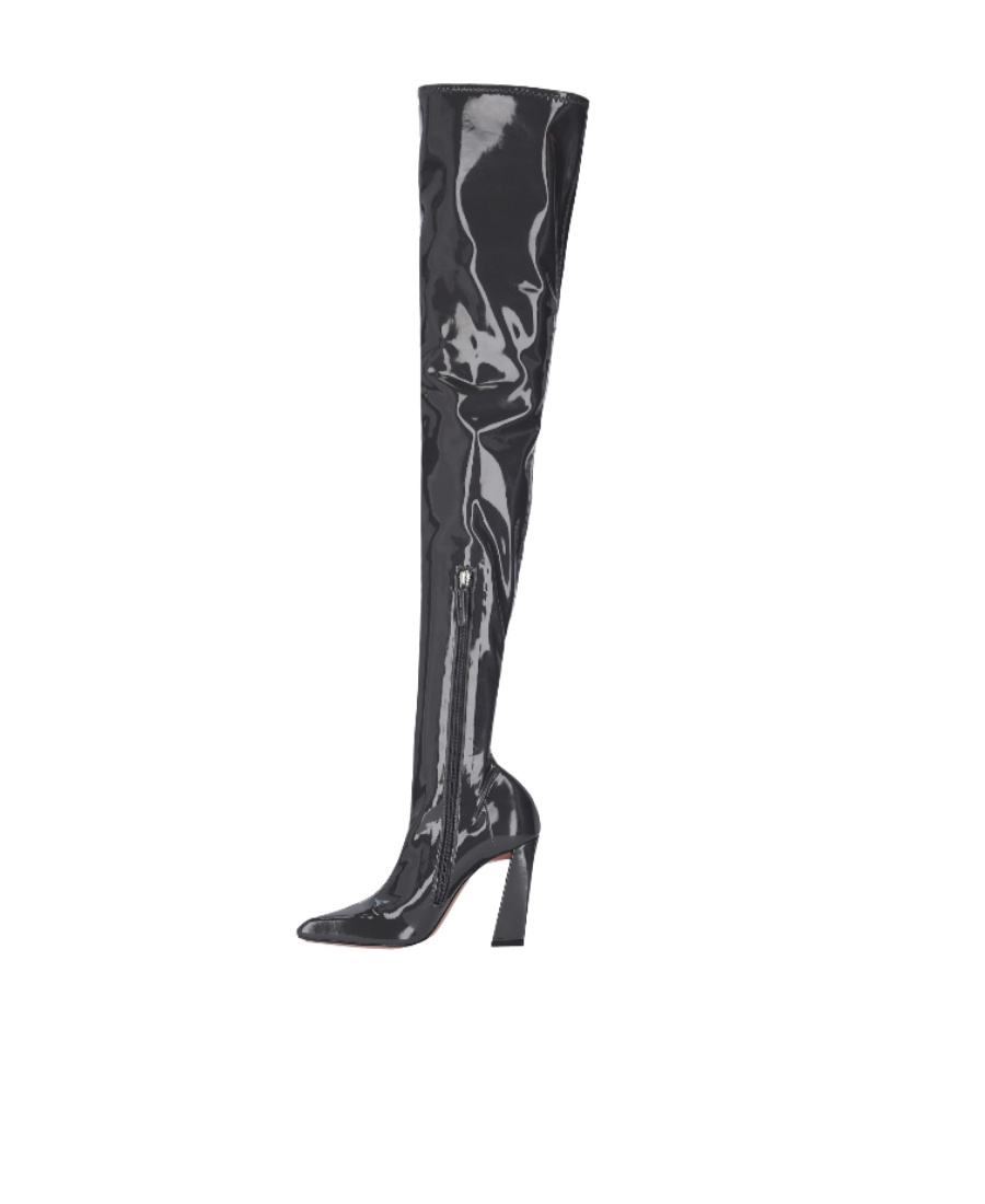 AMINA MUADDI THICK HEEL BOOTS