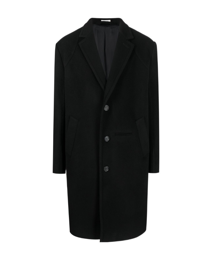 Alexander Mcqueen Single-breasted Coat In Black