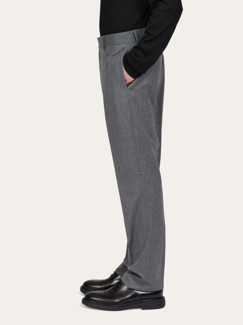 Ferragamo Tailored Trouser In Gray