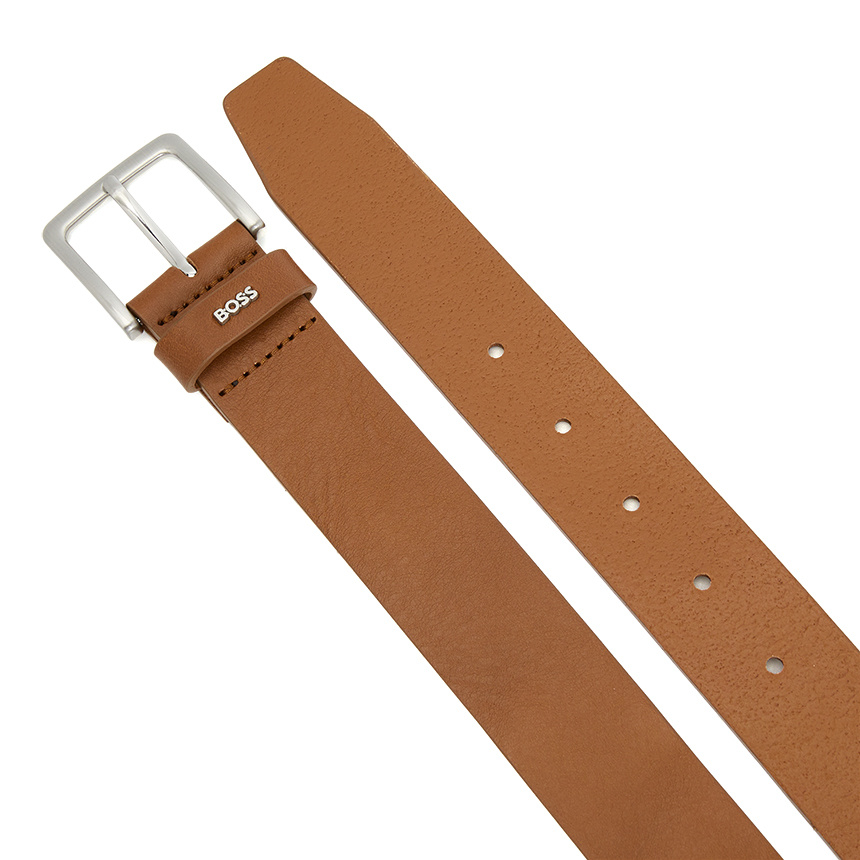 Hugo Boss Buckle Belt In Brown