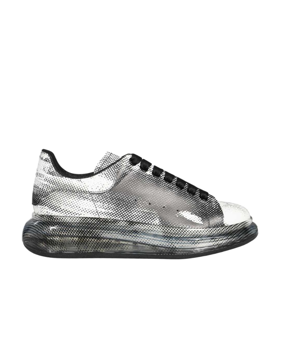 Alexander Mcqueen Oversized Pixel-print Sneakers In Gray