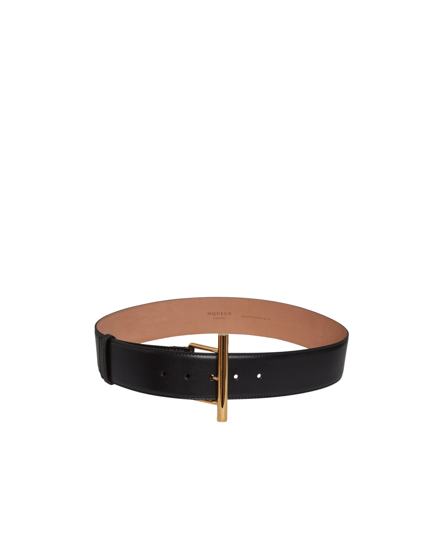 Alexander Mcqueen Buckle Belt In Black