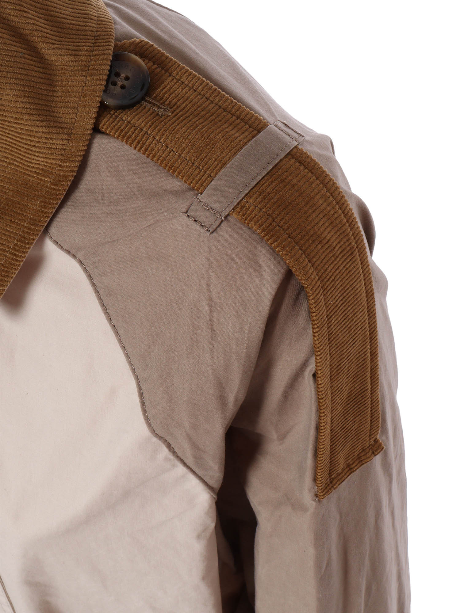 Barbour Double-breasted Trench Coat In Nude