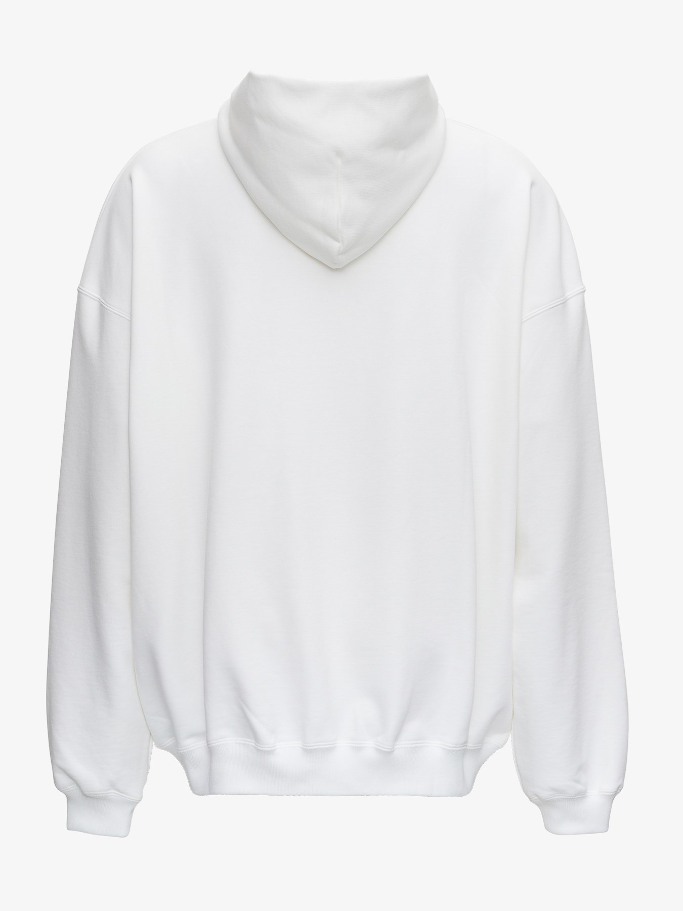 Balenciaga Printed Hooded Sweater In White