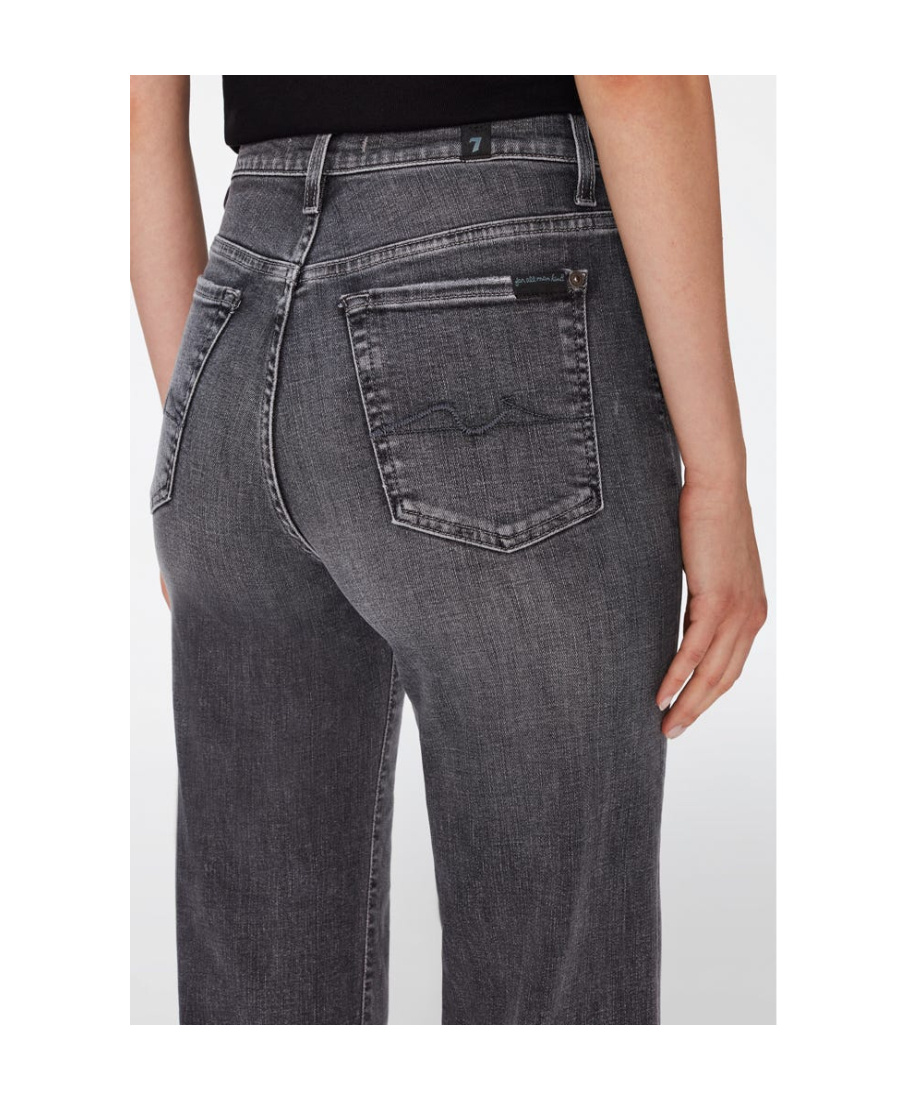 7 For All Mankind Ultra High-rise Jo Jeans In Black