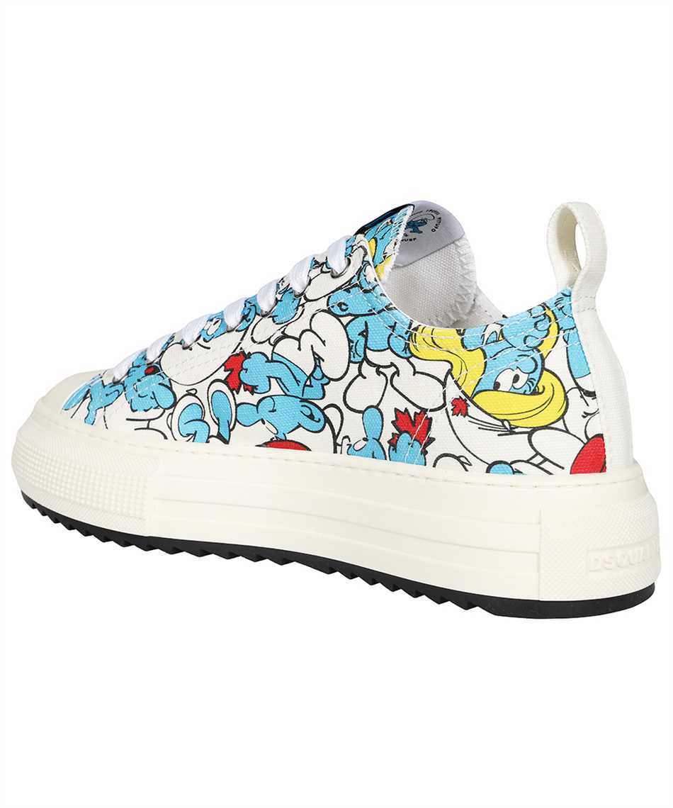 Dsquared2 X Smurfs Lace-up Sneakers In White