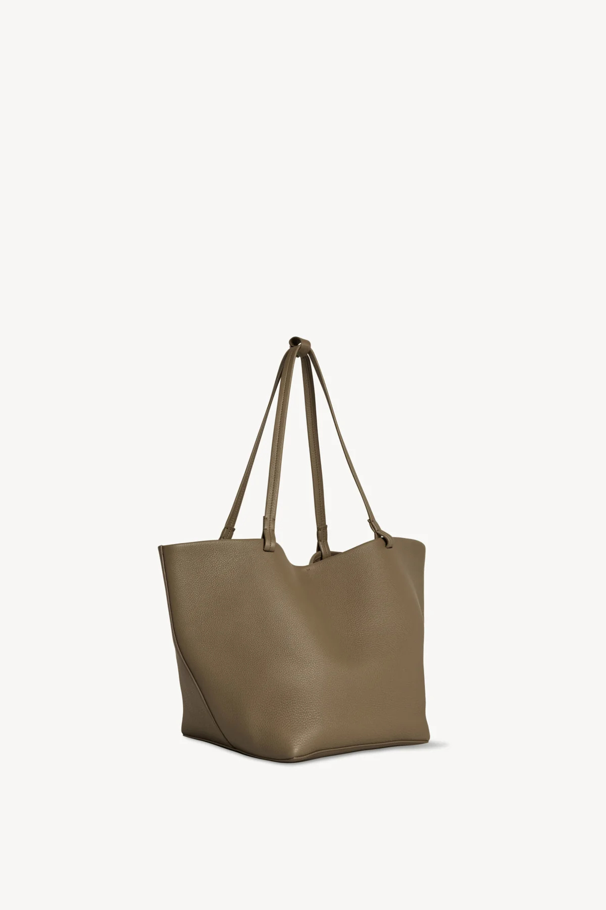 The Row Park Tote Three Bag In Leather In Brown