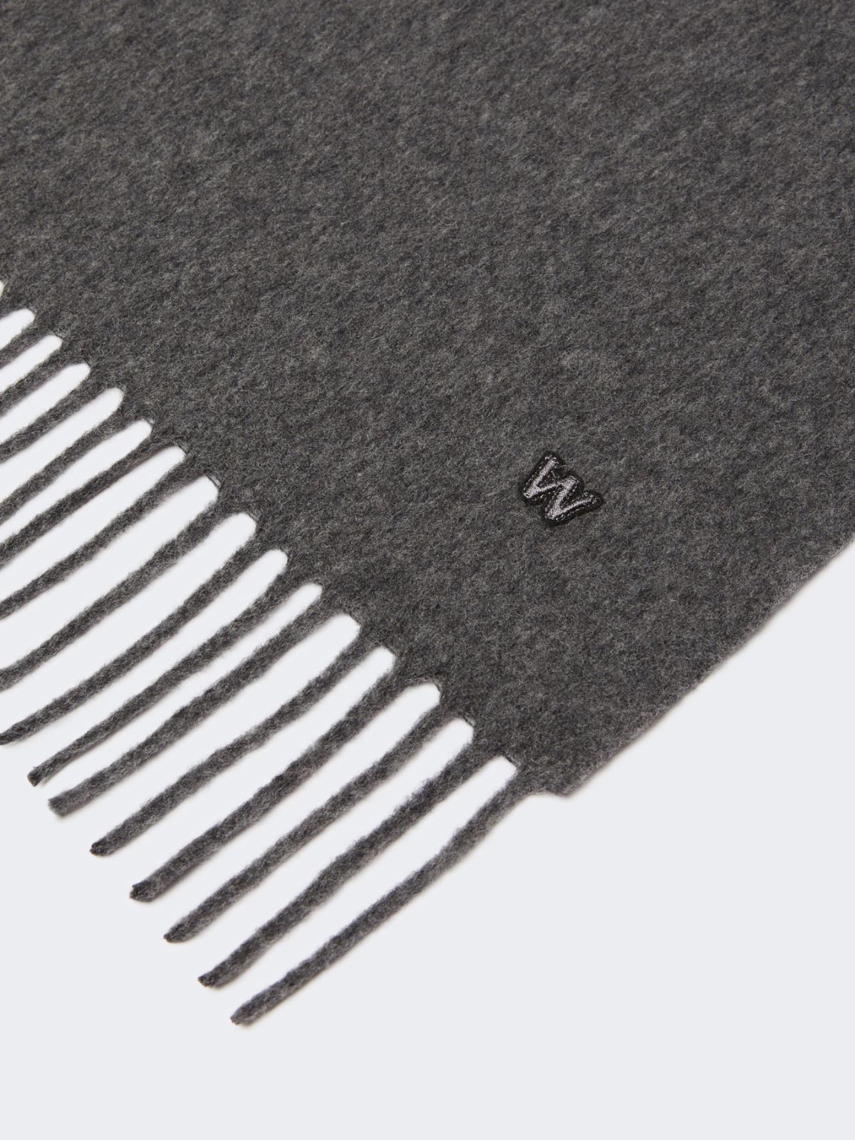 Weekend Max Mara Fringed Scarf In Gray