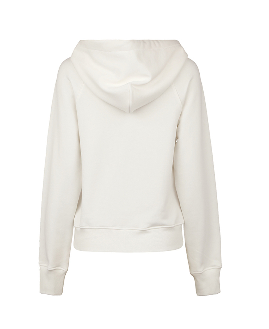 Moschino Hooded Logo Sweater In White