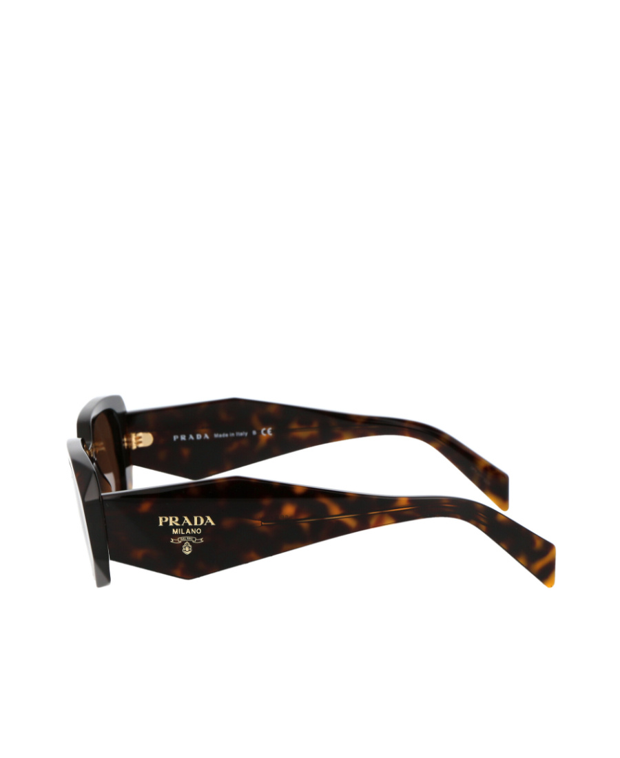 Shop Prada Tortoiseshell Pattern Frame Sunglasses In Brown