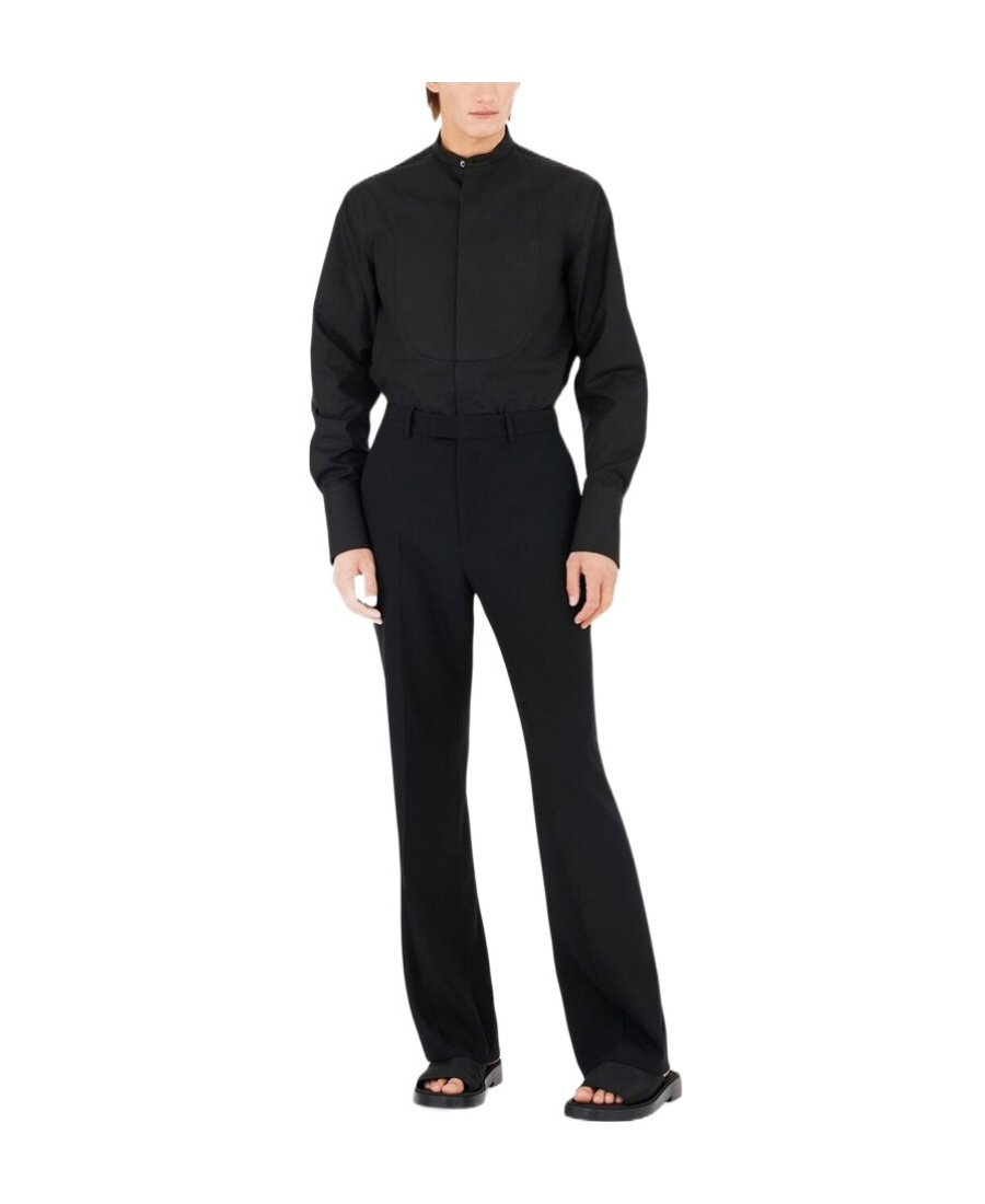 Ferragamo Straight-leg Pleated Trousers In Black