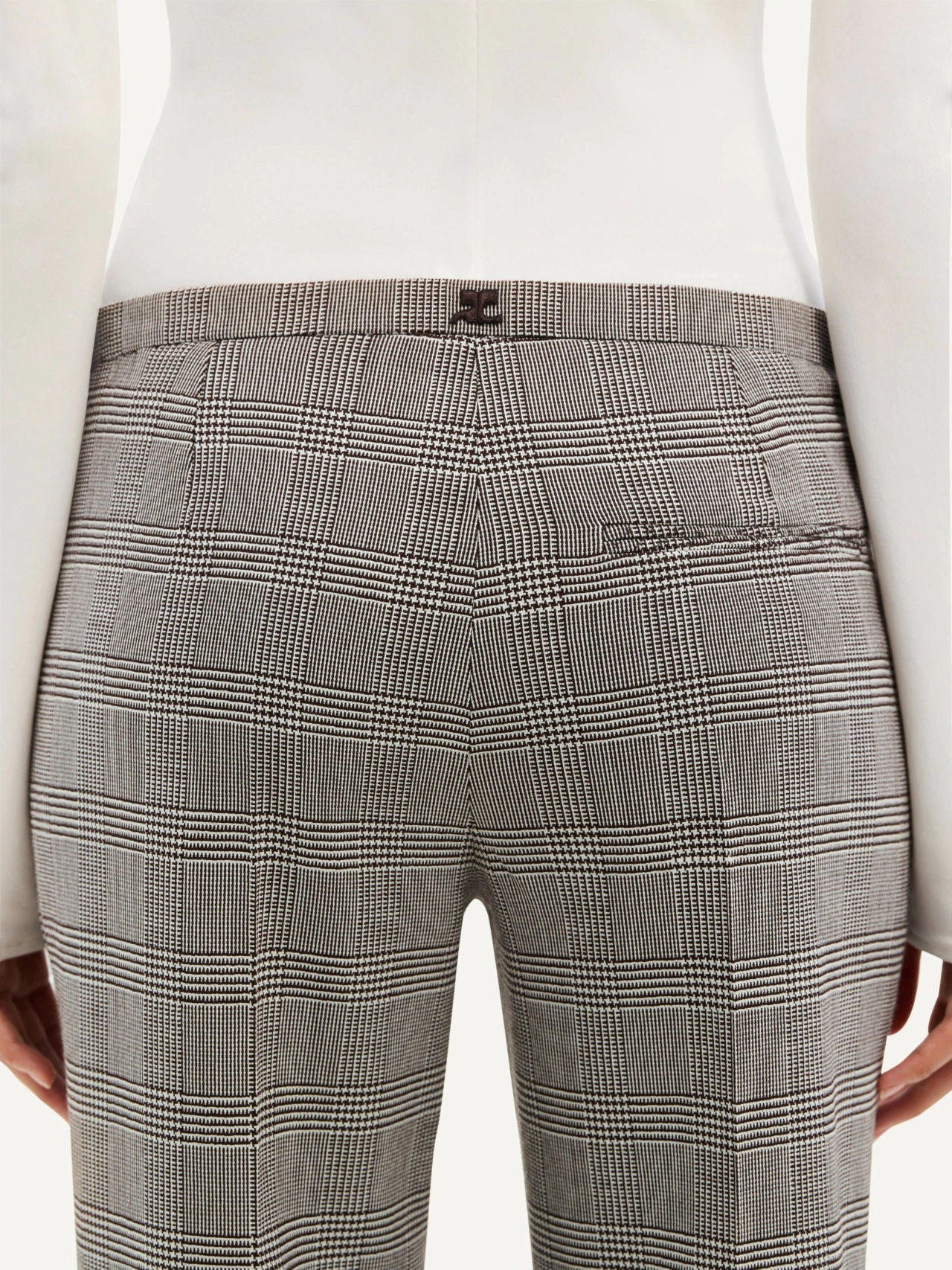 Courrèges Wool Casual Pants In Gray