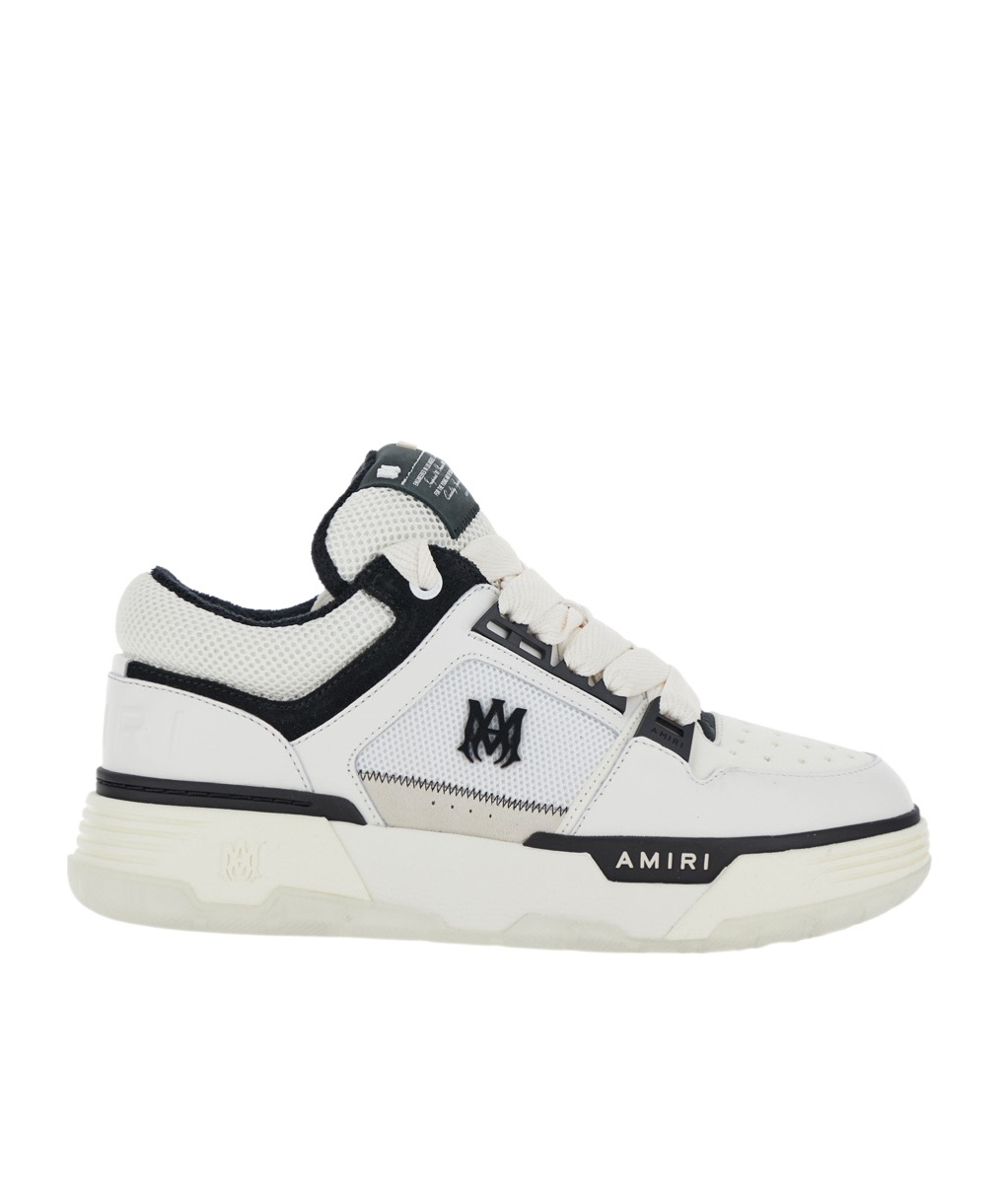 Shop Amiri Laced Sneakers In White