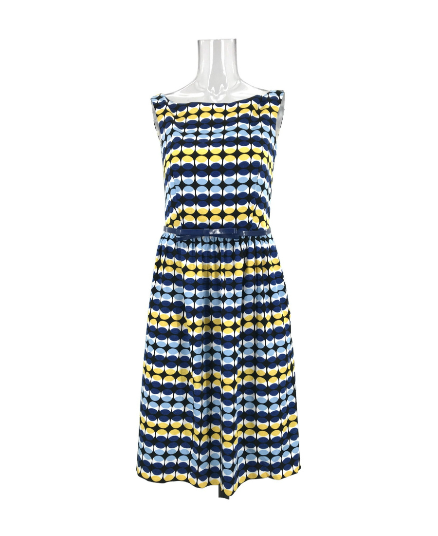 Max Mara Sleeveless Dress In Multicolor