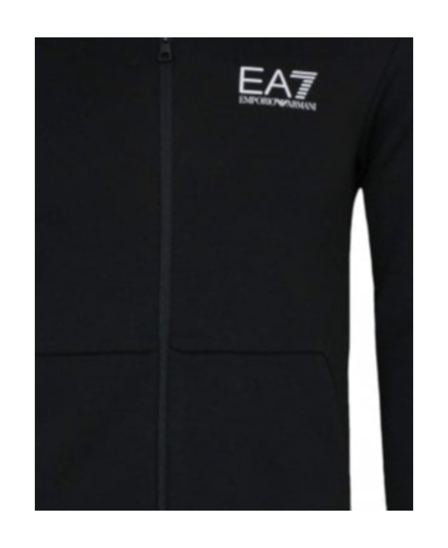 Ea7 Logo Casual Jacket In Black