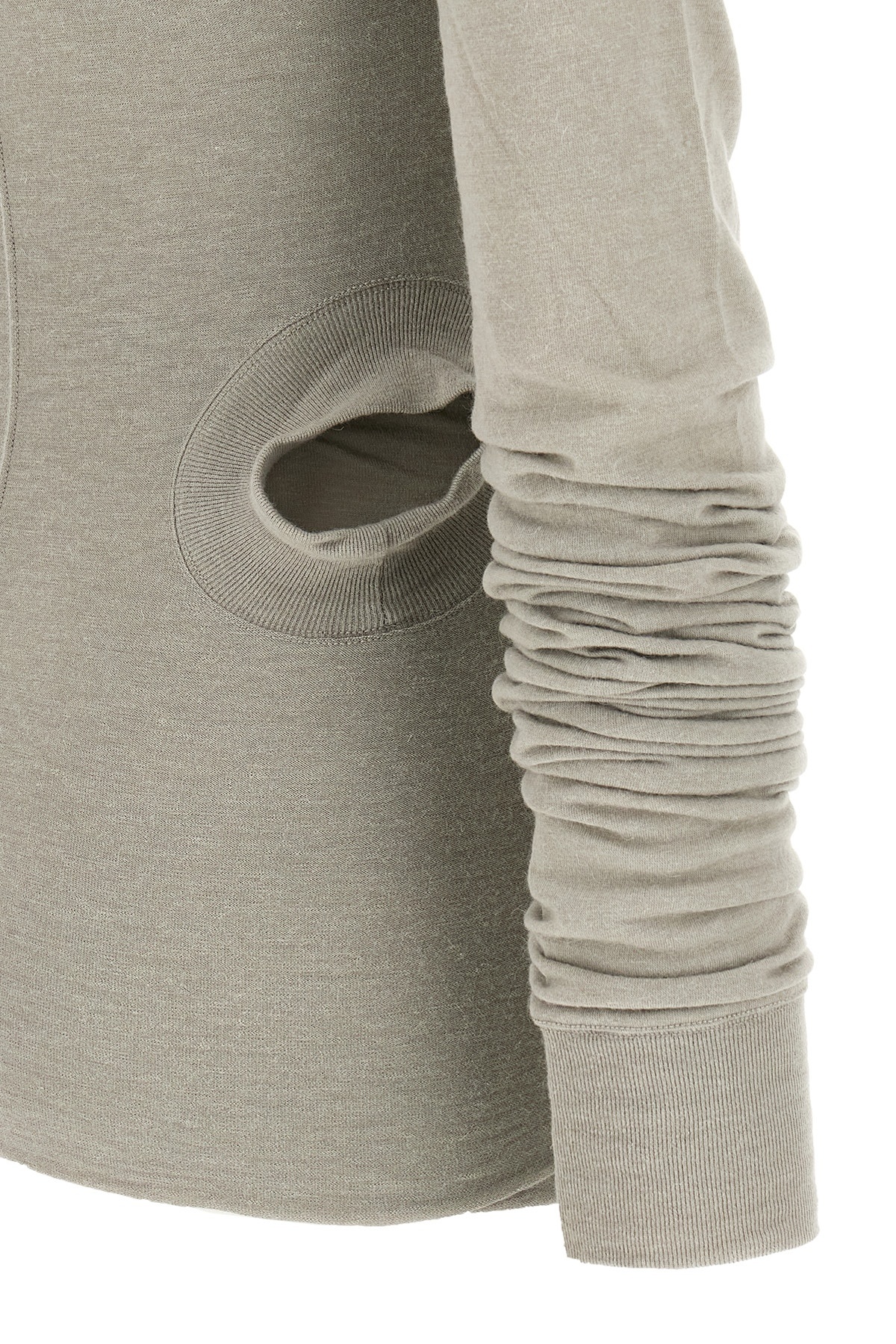 Rick Owens Hollywood Banana Long-sleeved T-shirt In Gray