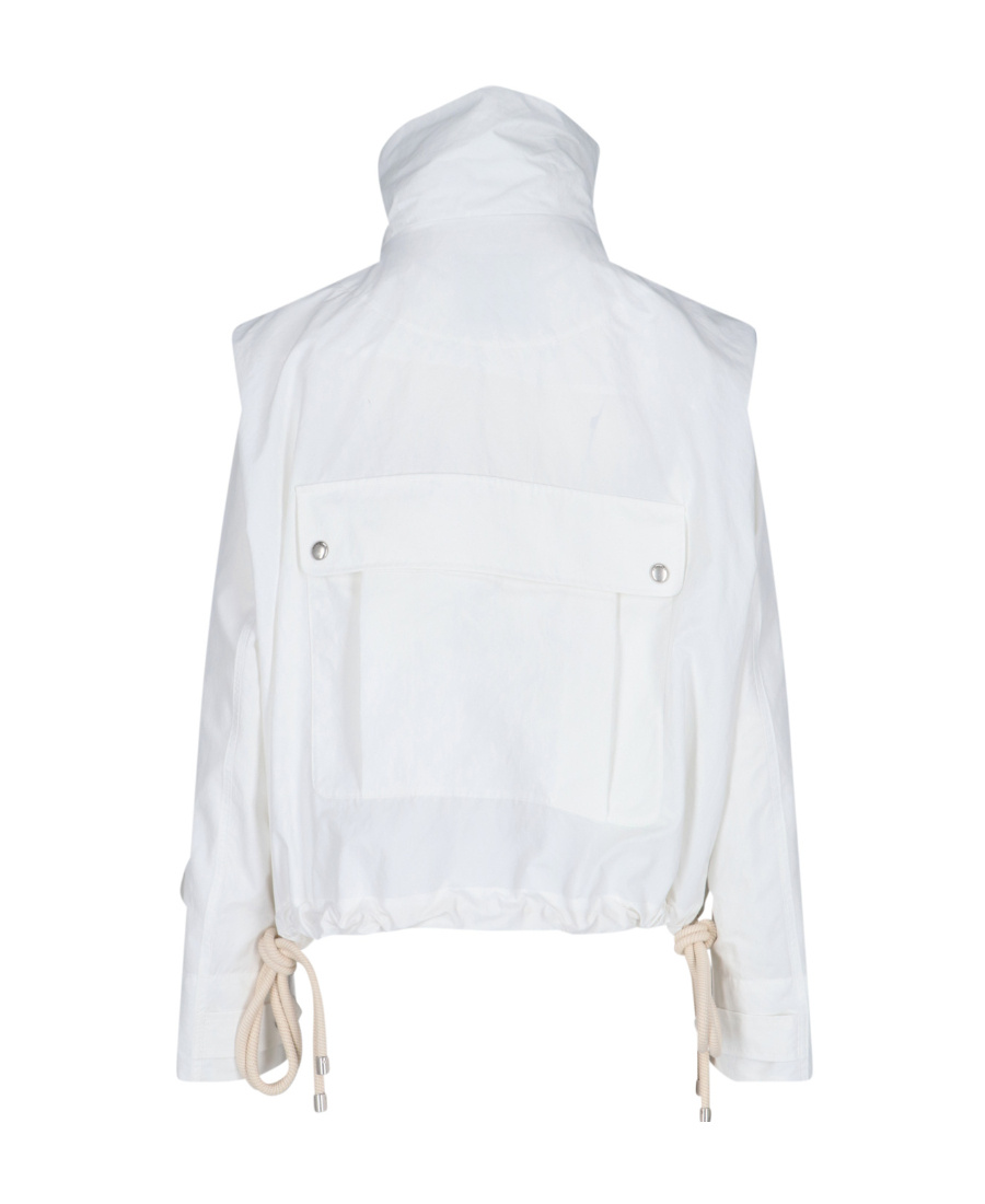 Moncler High-necked Casual Jacket In White