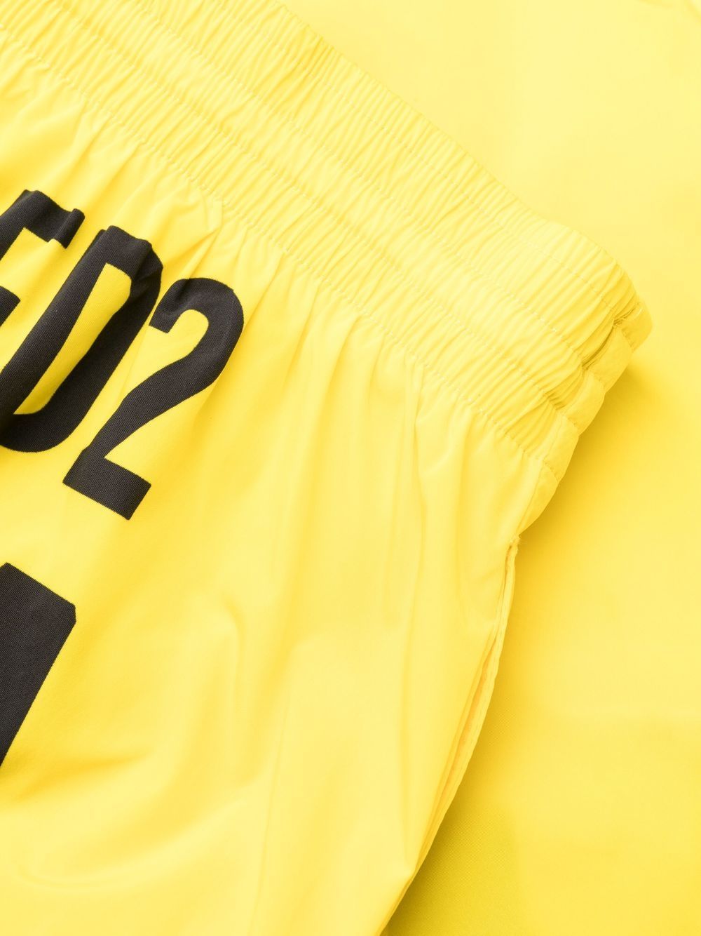Dsquared2 Icon-print Swim Shorts In Yellow