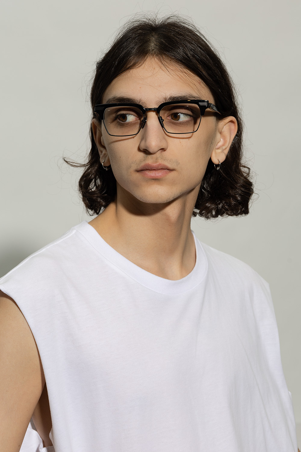 Balmain Logo Glasses In White