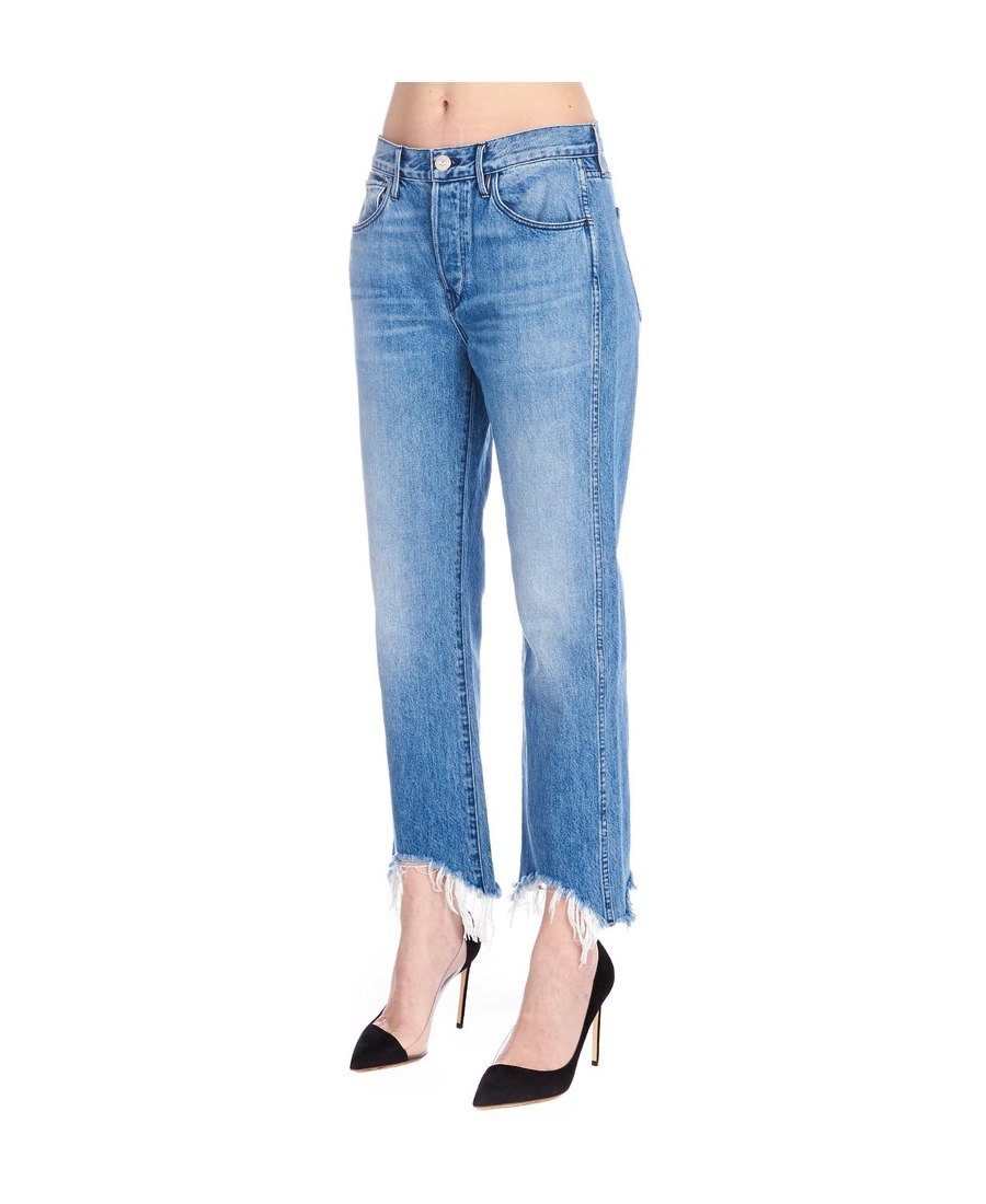 3x1 Austin Cropped Jeans In Blue
